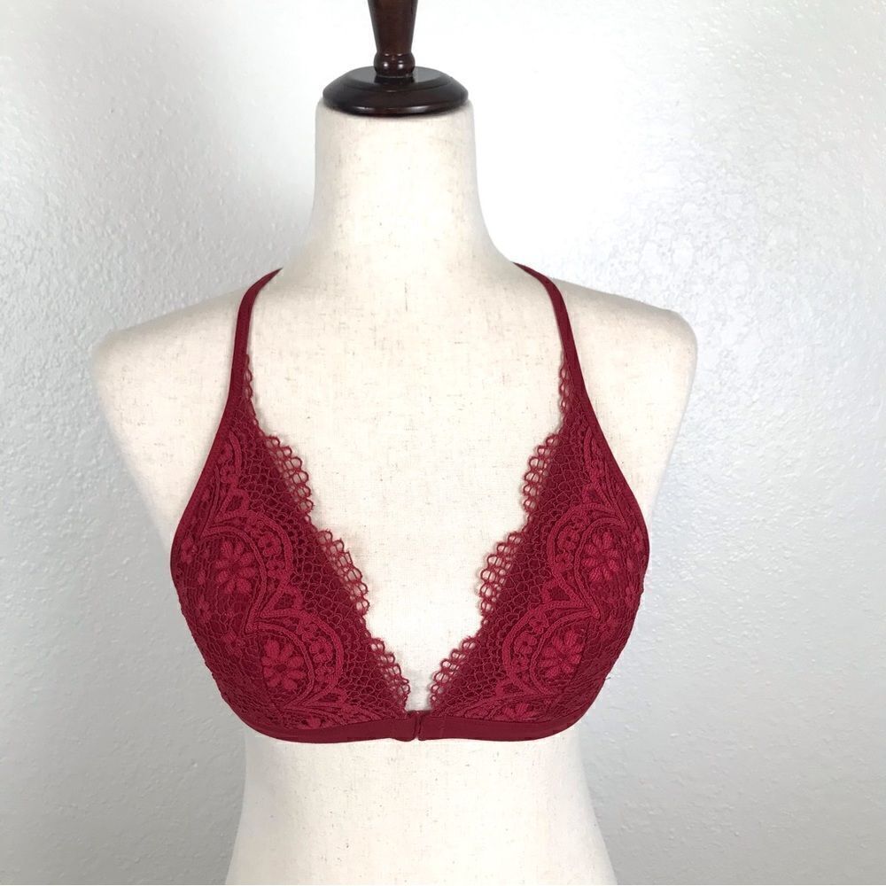 Victoria’s Secret Body‎ by Victoria front closure lace padded racer back bra M